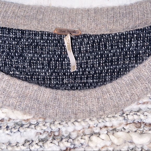 Free People Metallic Chunky Knit Sweater - Picture 3 of 5
